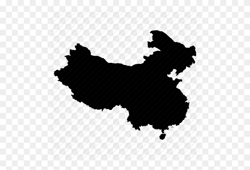 512x512 Китай, Значок Китая, Карта Китая, Значок Китая - Карта Китая Png