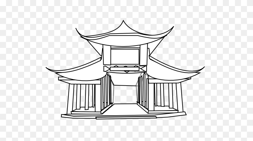 555x411 China Clipart Chinese Architecture - Ancient China Clipart