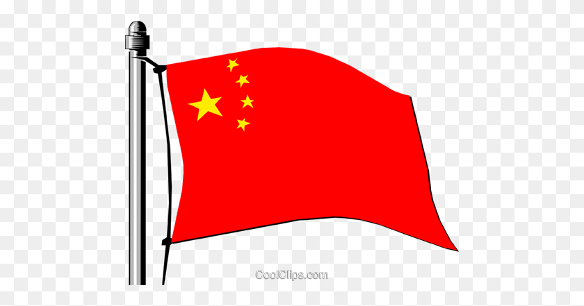 480x381 China Flag Royalty Free Vector Clip Art Illustration - China Flag Clipart