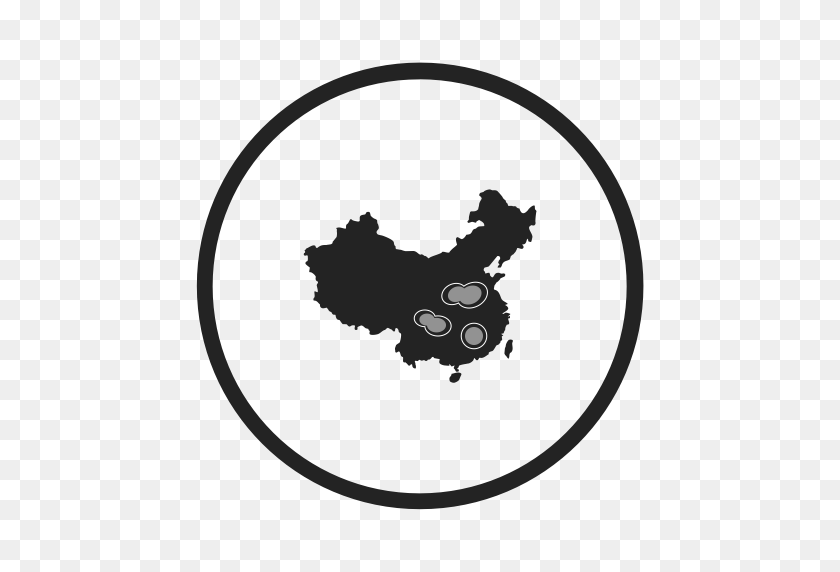 512x512 Mapa De Calor De China, Calor, Icono Largo Con Formato Png Y Vector - Mapa De China Png