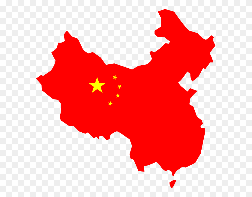 600x598 China Map Clip Art - China Flag Clipart