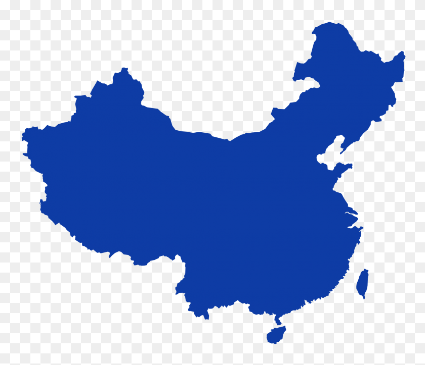 2000x1700 Контур Китая - Карта Китая Png