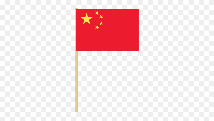 520x416 China Prc Stick Flag - China Flag PNG