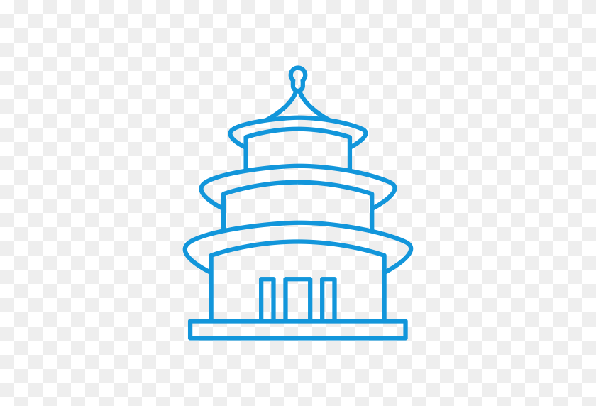 512x512 Icono De Templo Del Cielo De China Con Formato Png Y Vector Gratis - Clipart Heaven