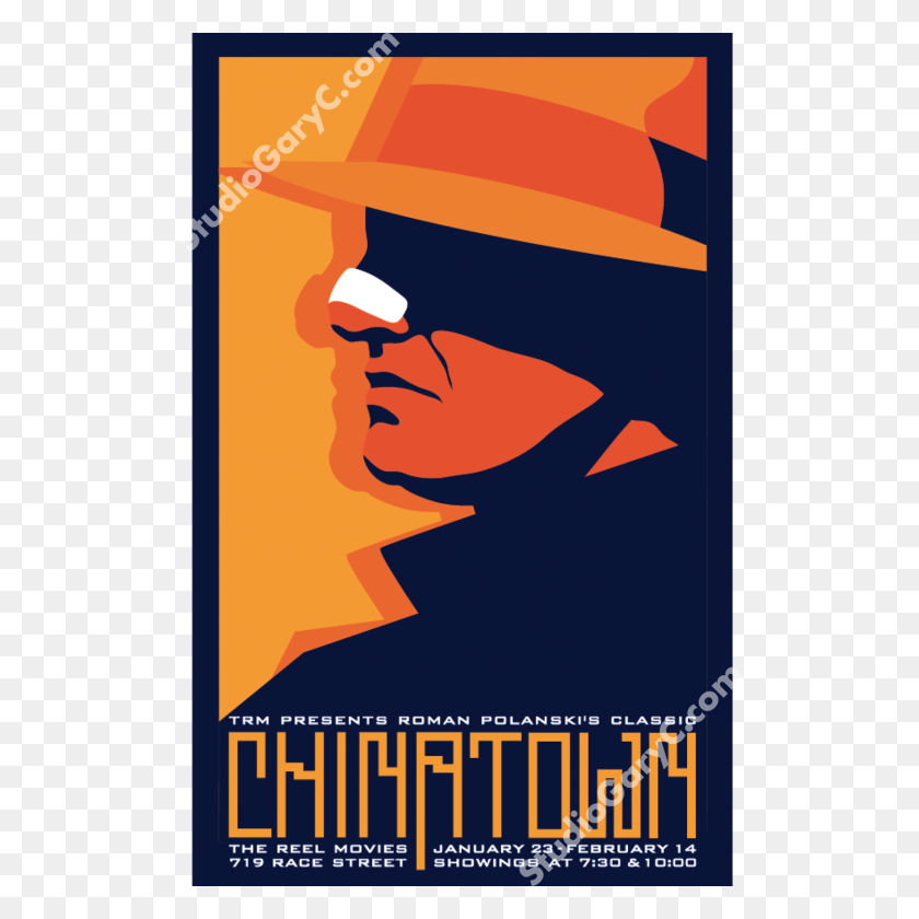 1500x1500 Chinatown Movie Poster - Movie Poster PNG