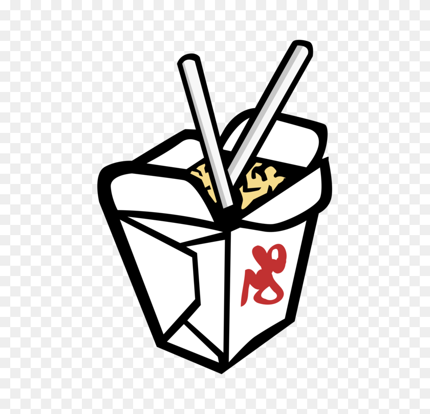 520x750 Chinese Cuisine Take Out Eating Drawing Food - Out To Lunch Clipart