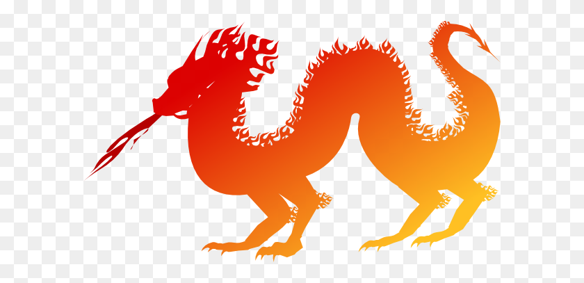 600x347 Chinese Dragon Breathing Fire Clip Art Clipart - Breathing Clipart