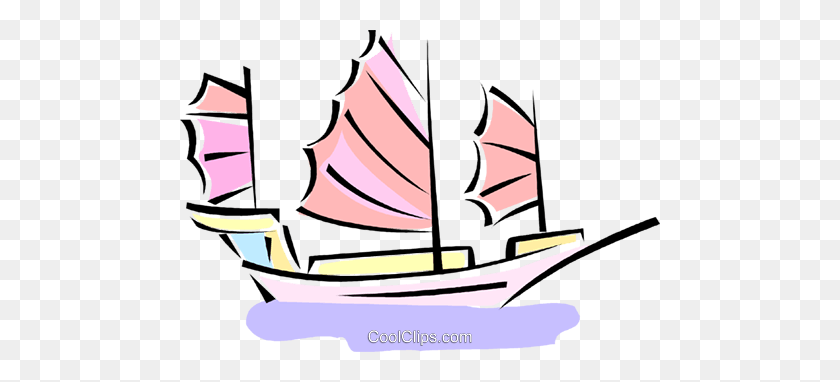 480x322 Chinese Junk Royalty Free Vector Clip Art Illustration - Junk Clipart