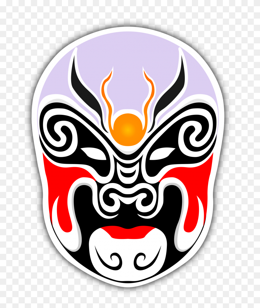 2000x2400 Chinese Theater Masks Icons Png - Masks PNG