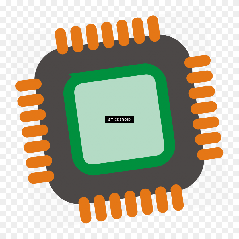 2709x2710 Chip De Tecnología De Electrones - Chip Png