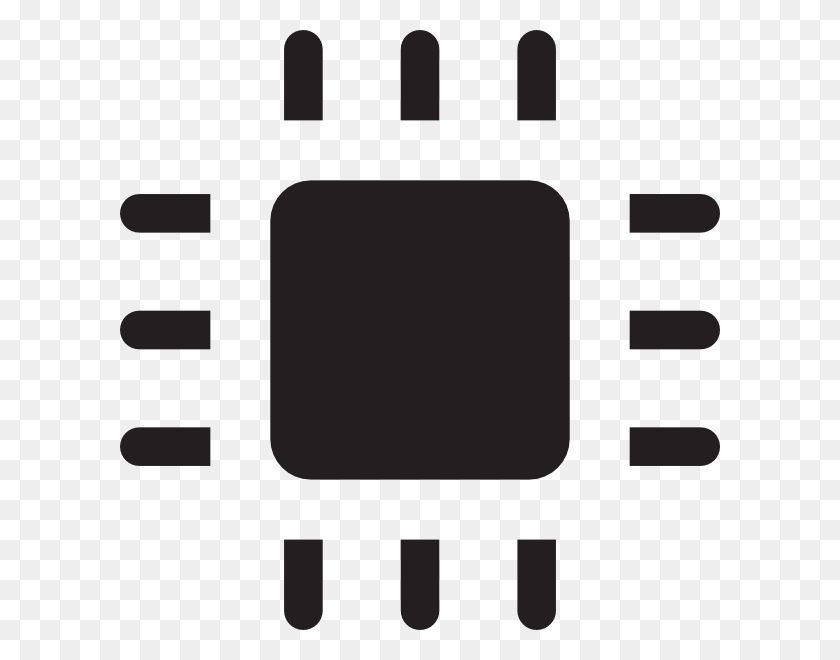 600x600 Chip Icon Clip Art - Computer Chip Clipart