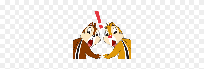 278x225 Chip 'N' Dale Summer Delight Pegatinas - Chip Y Dale Clipart