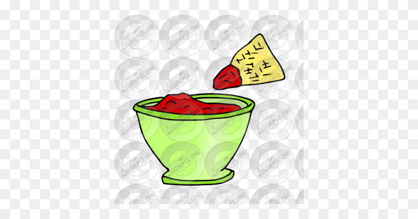380x380 Chips And Dip Clip Art - Chips And Dip Clipart