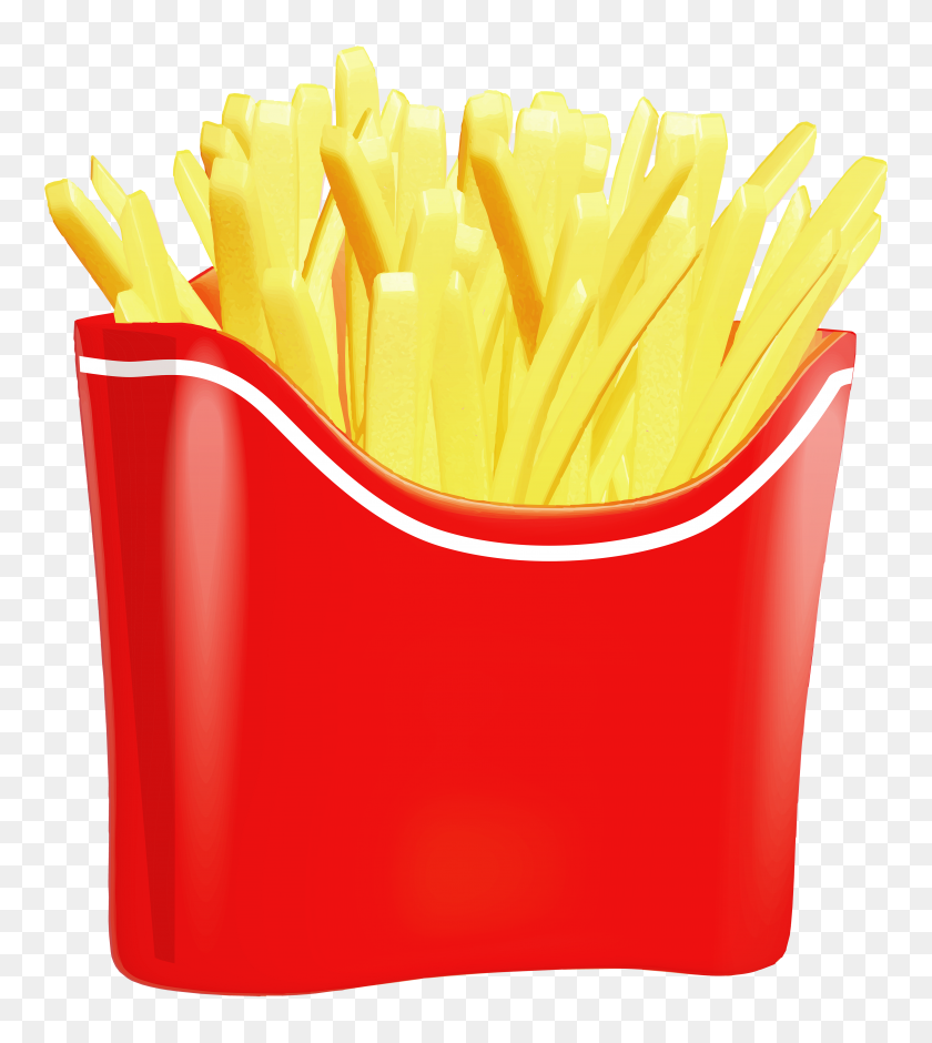 4000x4517 Chips Clipart French Fry - My Plate Clipart