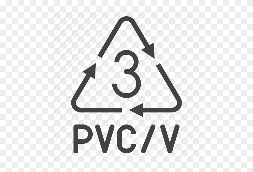 512x512 Chloride, Plastic, Polyvinyl, Pvc, Recycling, Symbol Icon - Recycle Symbol PNG