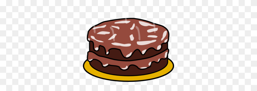 298x240 Chocolate And Chocolate Cake Clip Art - Cake Walk Clip Art