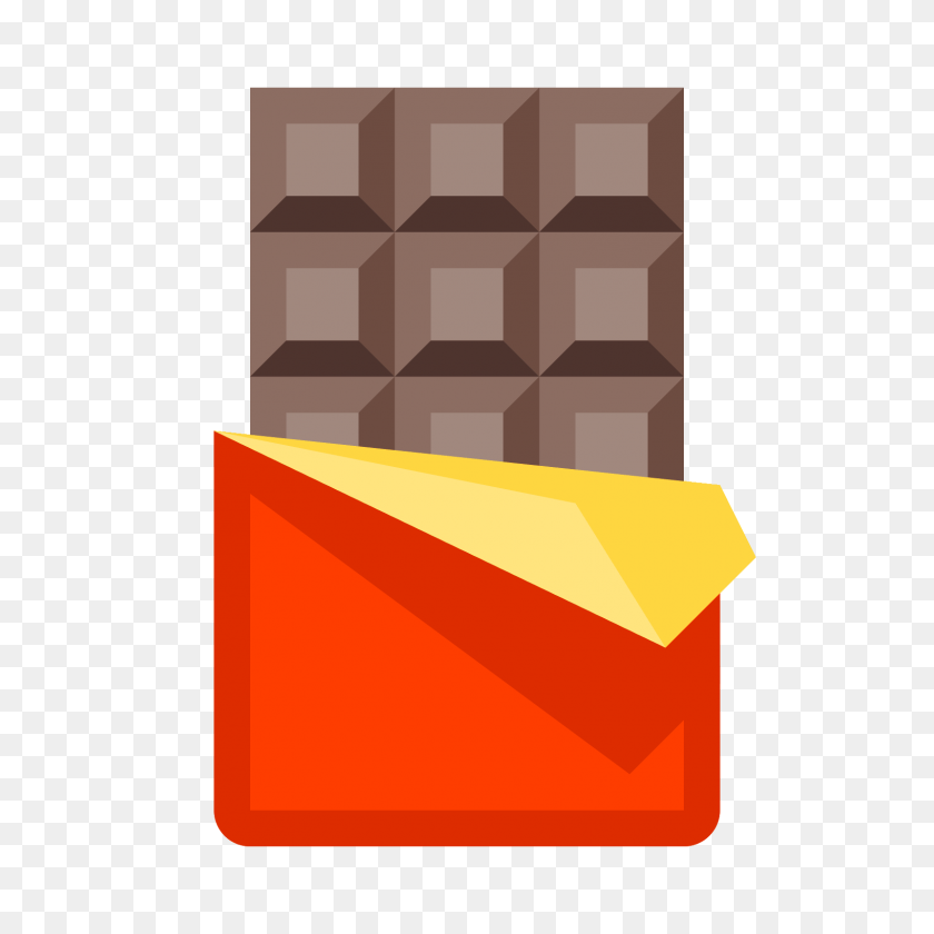 1600x1600 Chocolate Bar Icon - Red Bar PNG