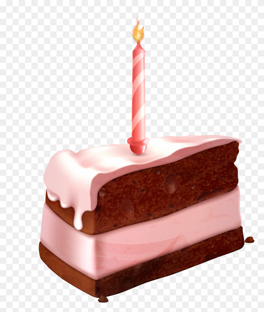 1024x1225 Шоколадный Кусочек Торта На День Рождения - Кусочек Торта Png