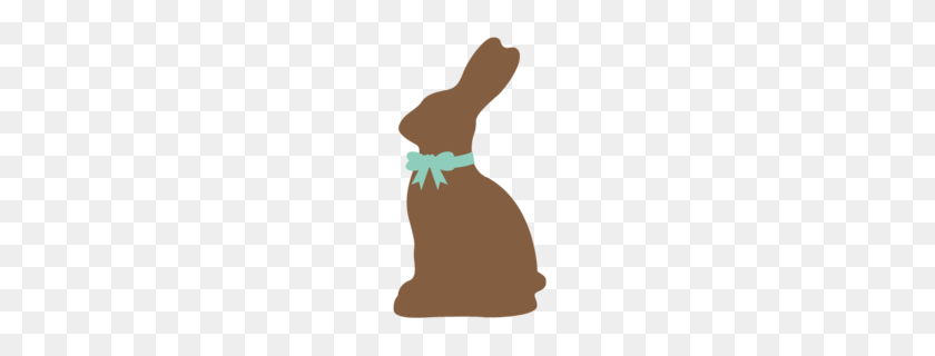 260x260 Chocolate Bunny Clipart - Bunny Silhouette Clip Art