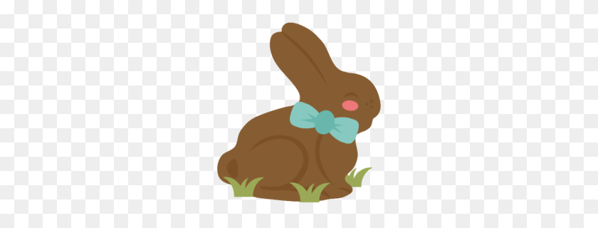 260x260 Chocolate Bunny Clipart - Easter Candy Clipart