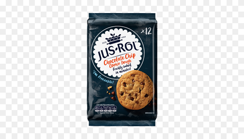 500x420 Chocolate Chip Cookie Dough Pastry Ingredients Jus Rol - Chocolate Chip Cookies PNG