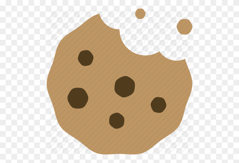 512x512 Chocolate Chip, Cookie, Junk Food, Snack Icon - Chocolate Chip Cookie Clip Art