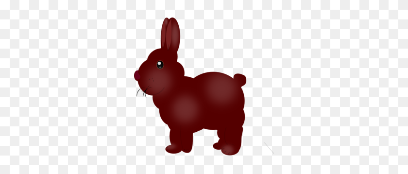 288x298 Chocolate Colored Bunny Clip Art - Bunny Clipart Free