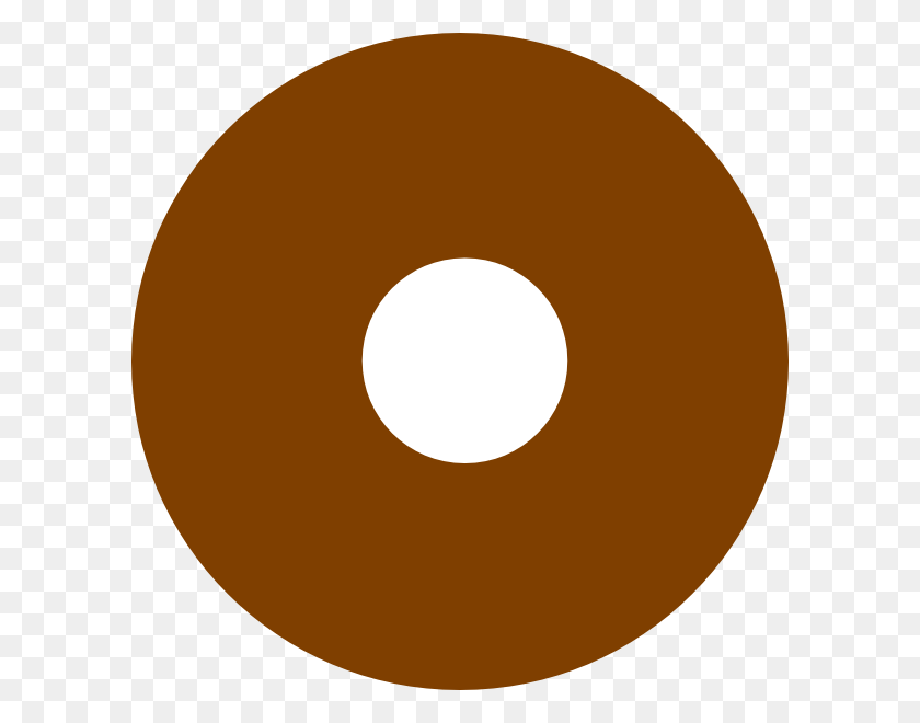 600x600 Chocolate Donut Clip Art - Donuts With Dad Clipart
