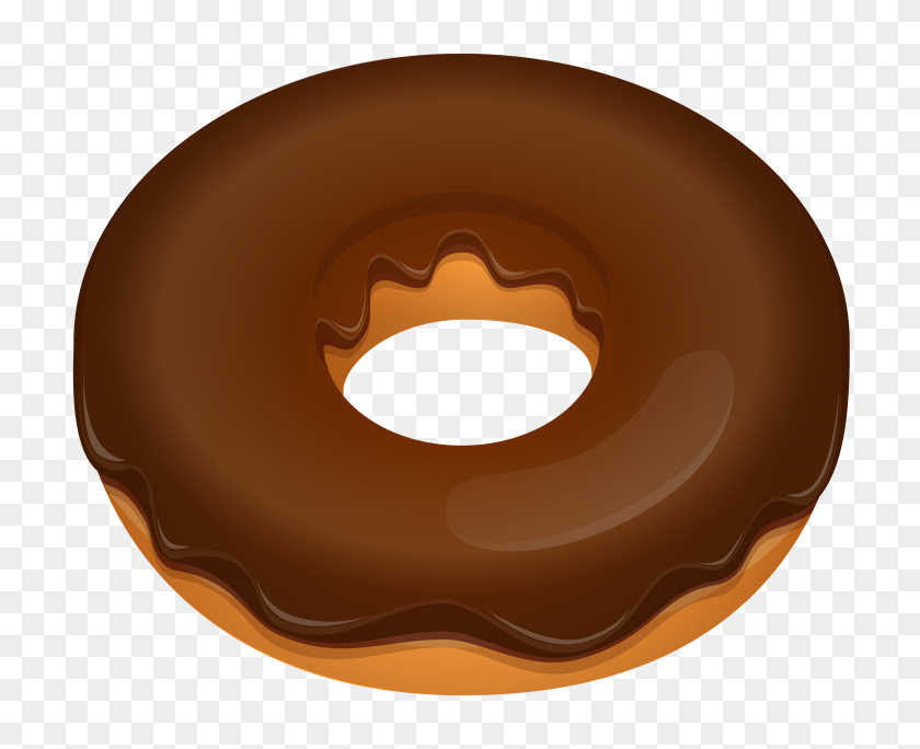 3926x3141 Chocolate Donut Png Clipart - Sweets PNG