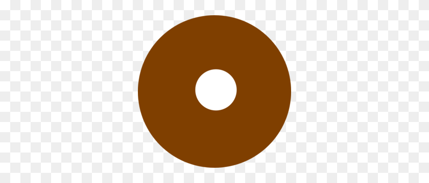 300x300 Donut De Chocolate Revisado Clipart - Donut Clipart
