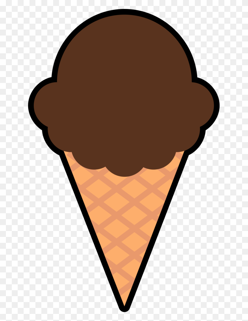 649x1024 Chocolate Ice Cream Clipart Cone - Ice PNG