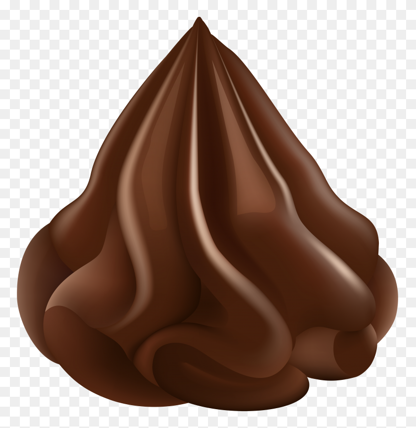 7762x8000 Chocolate Top Cream Png Clip Art - Chocolate Clipart