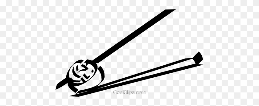 480x284 Chopsticks With Food Royalty Free Vector Clip Art Illustration - Chopstick PNG