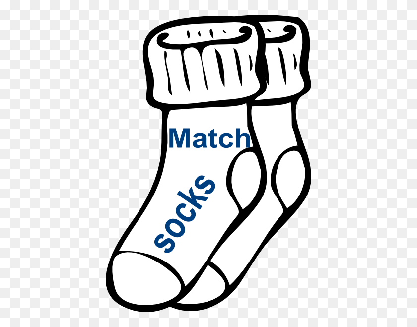 414x599 Chore Match Socks Clip Art - Match Clipart