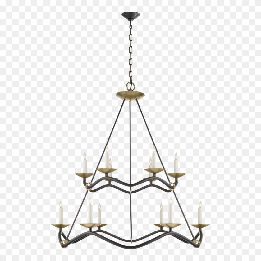 1000x1000 Choros Two Tier Chandelier In Aged Iron S Valley Light - Chandelier PNG