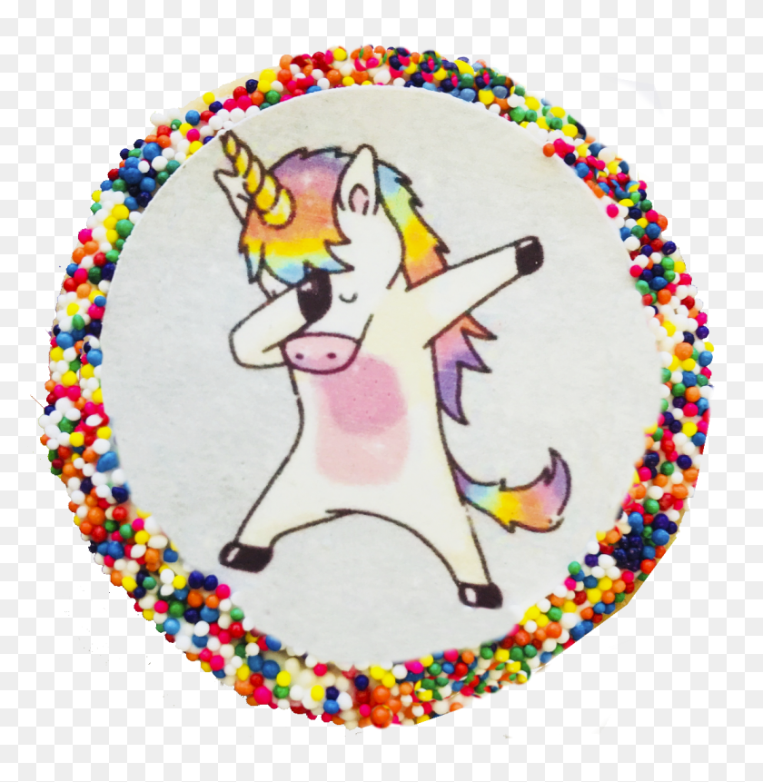1115x1146 Christening Sugar Cookies With Nonpareils Brookies Cookies Nyc - Dabbing Unicorn PNG