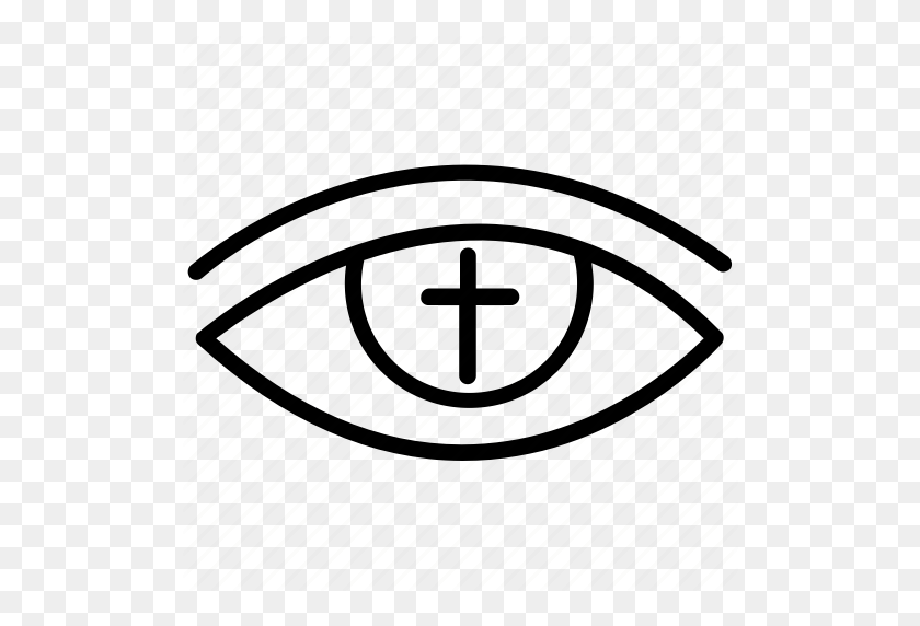 512x512 Christian, Christian Symbol, Karma, Magic Eye, Spiritual Element - Third Eye PNG