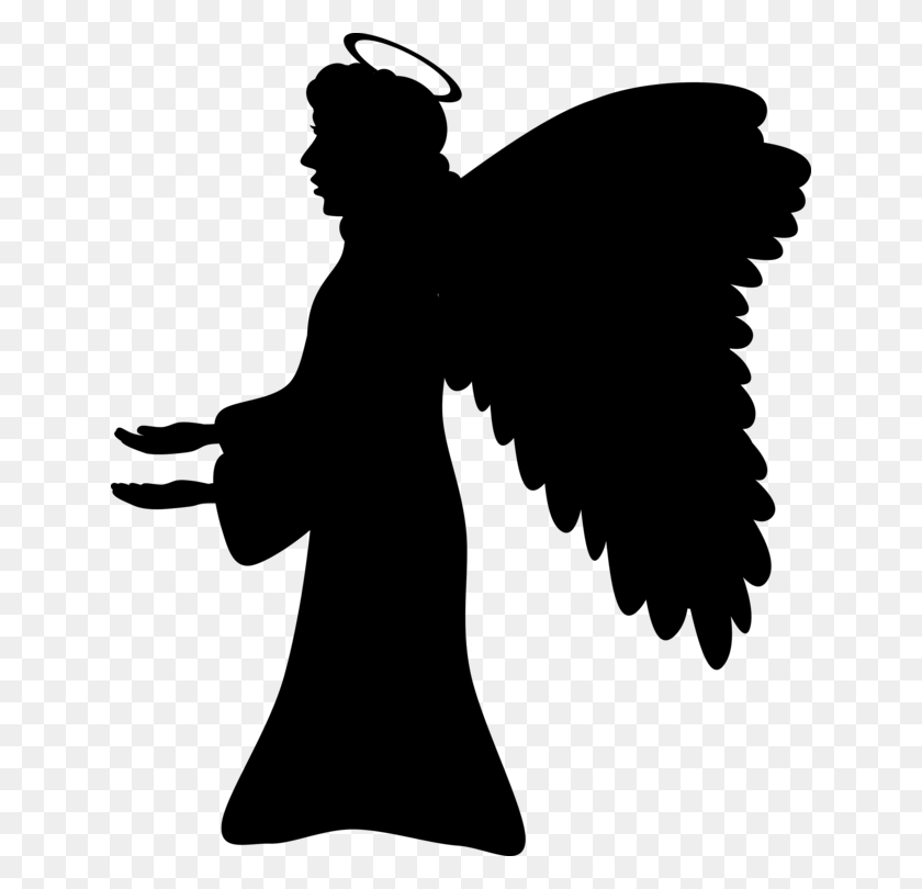 638x750 Christian Clip Art Guardian Angel Silhouette Drawing Free - Shadow Clipart