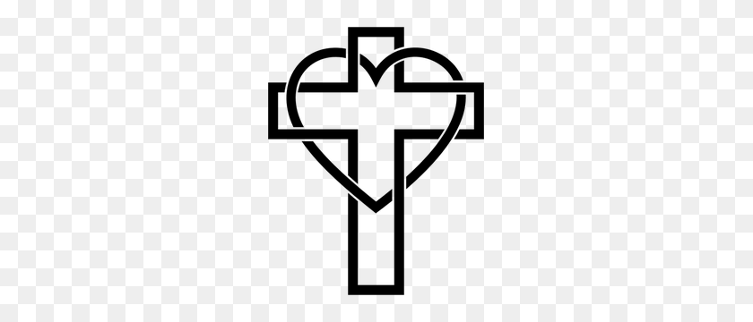 241x300 Христианский Клипарт Крест - Бесплатный Клипарт Крест Черно-Белое