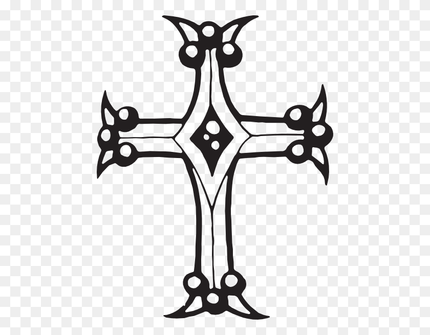 462x595 Christian Cross - Cross Out PNG