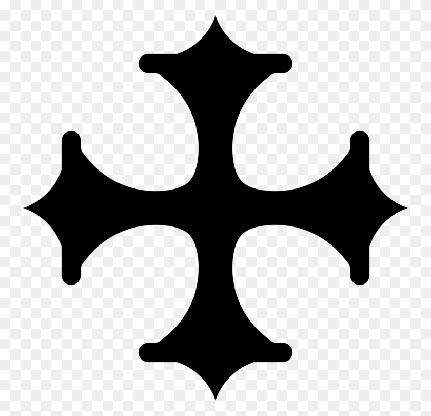 750x750 Christian Cross Crosses In Heraldry Cross Fleury - Free Heraldry Clipart