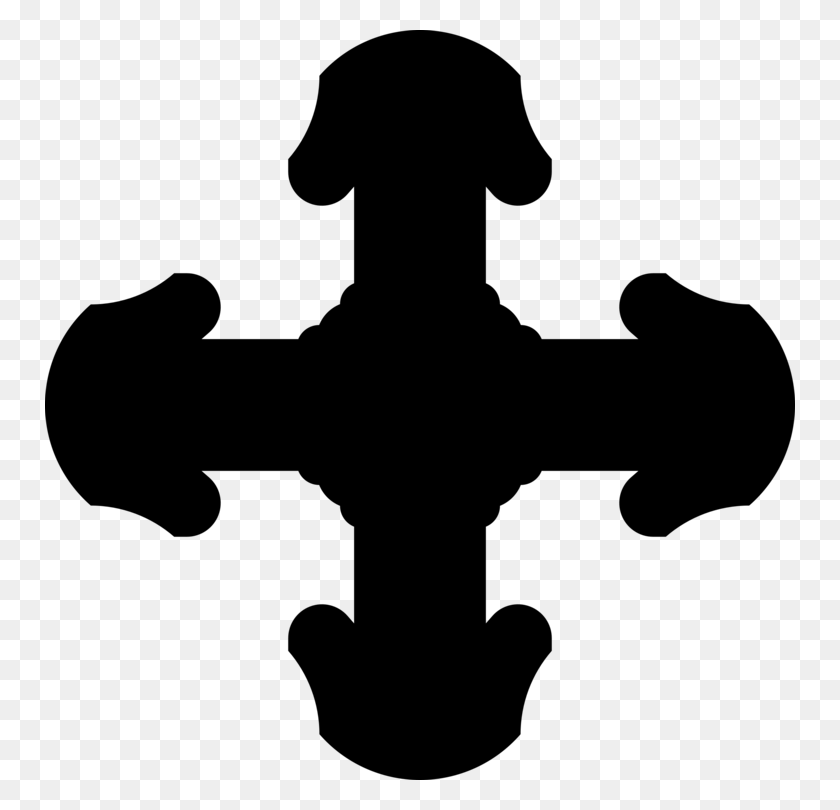 750x750 Christian Cross Crosses In Heraldry Symbol Jerusalem Cross Free - Jerusalem Clipart