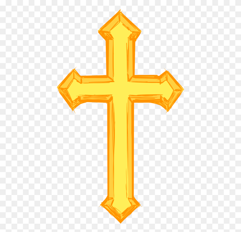 444x749 Christian Cross Crucifix Adult Support Group Christianity Free - Religious Cross Clipart