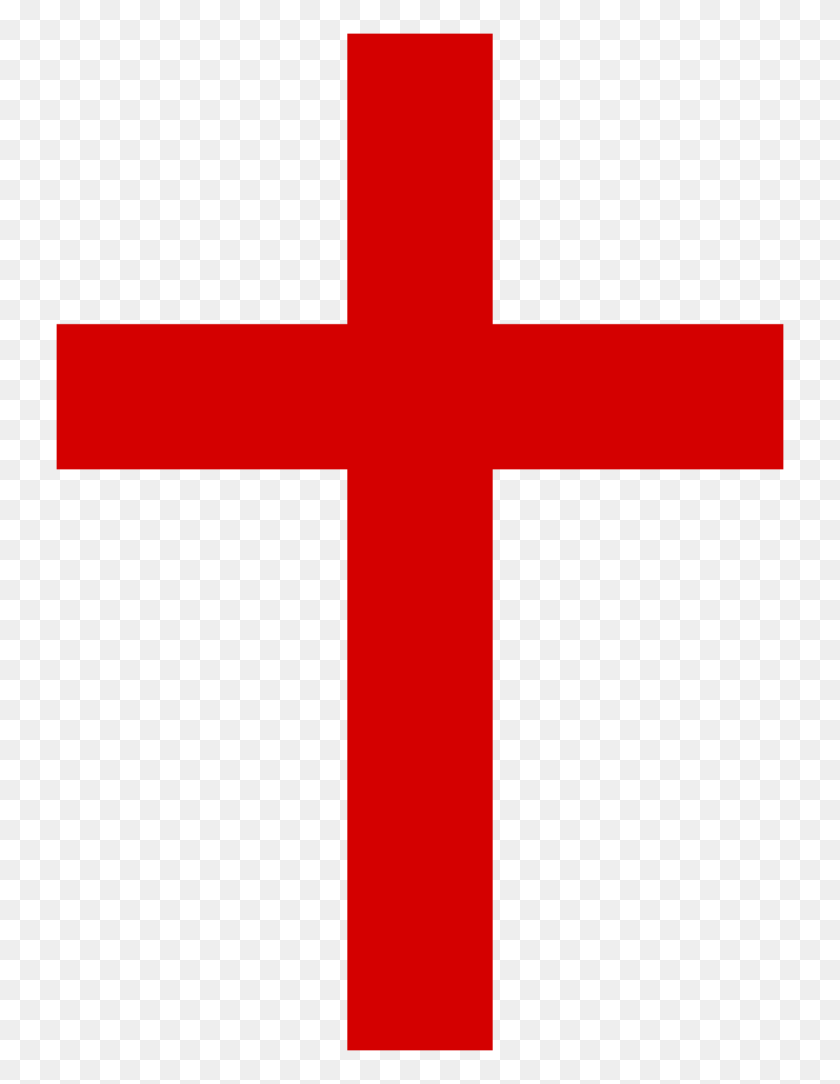734x1024 Christian Cross Png Clipart - Red Cross PNG