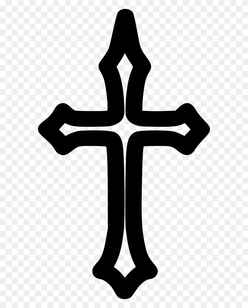 Cross Download Free Tattoo - Gothic Cross PNG - FlyClipart