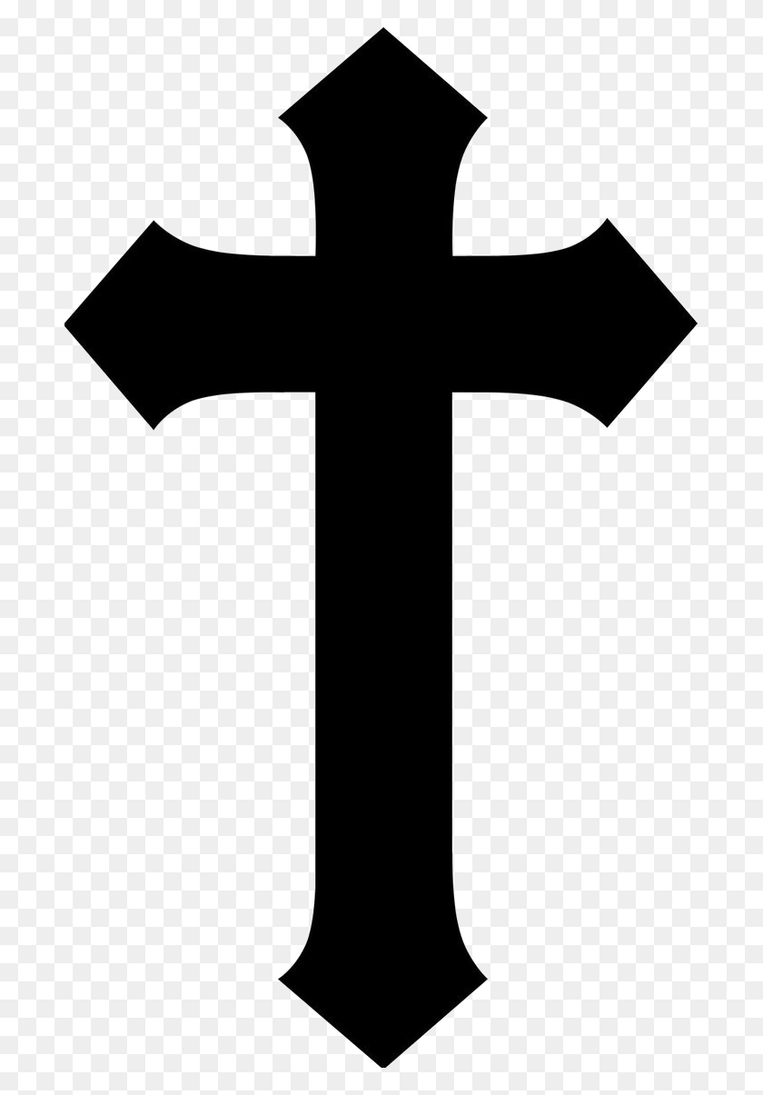 697x1145 Христианский Крест Png Фото Png Искусства - Черный Крест Png