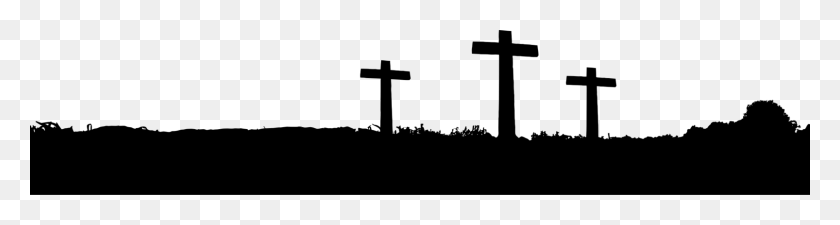 1606x340 Христианский Крест Силуэт Христианство Распятие Бесплатно - Крест Силуэт Png