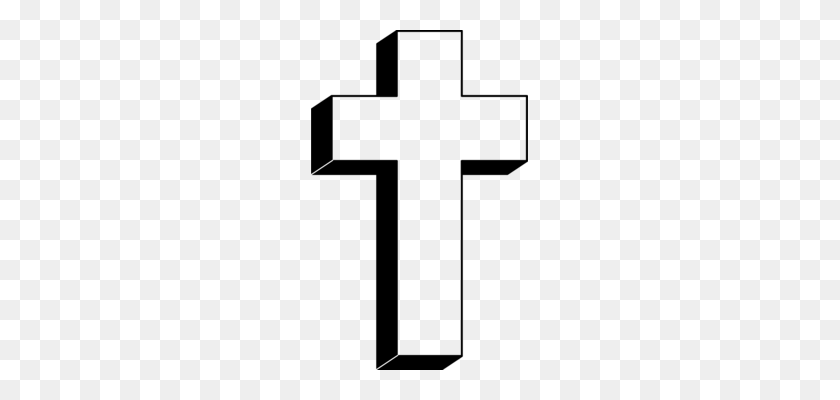 217x340 Христианский Крест Символ Скачать Блог - Распятие Клипарт Черно-Белое