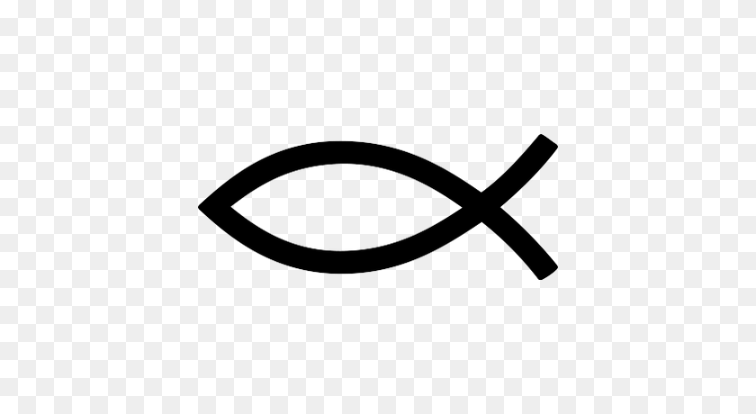 400x400 Christian Fish Thin Line Transparent Png - Thin Line PNG