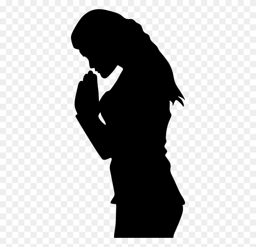 374x750 Christian Prayer Praying Hands Woman Child - Whisper Clipart